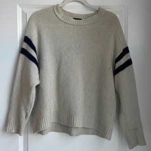 J Crew Cashmere Varsity Style Sweater
